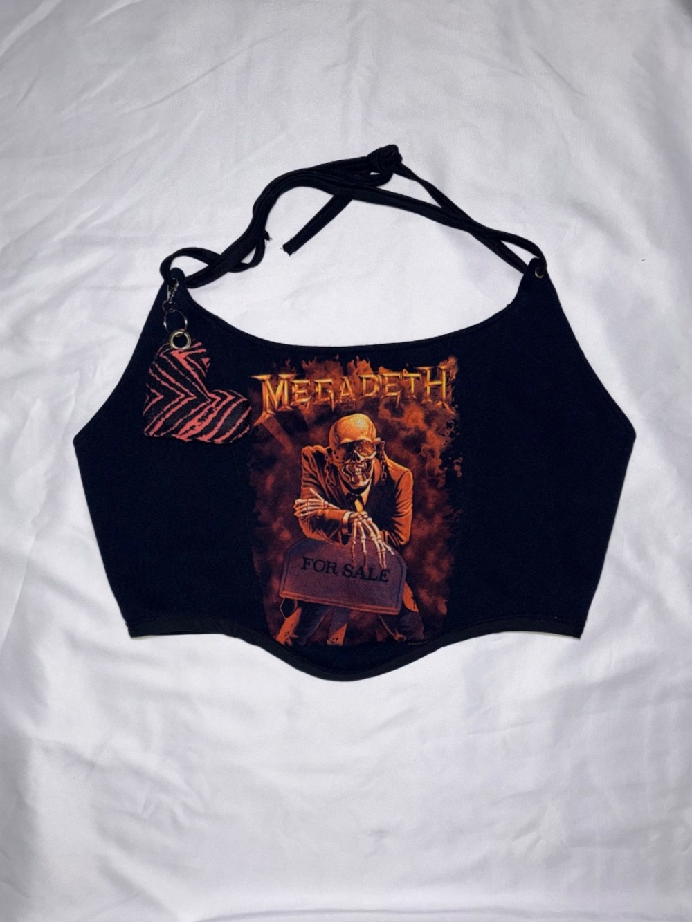 By Tikalxndr Reworked "Megadeth" T-shirt into Corset